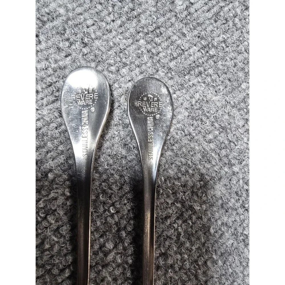 Revere Ware Stainless Grapefruit Spoons Set Of 2